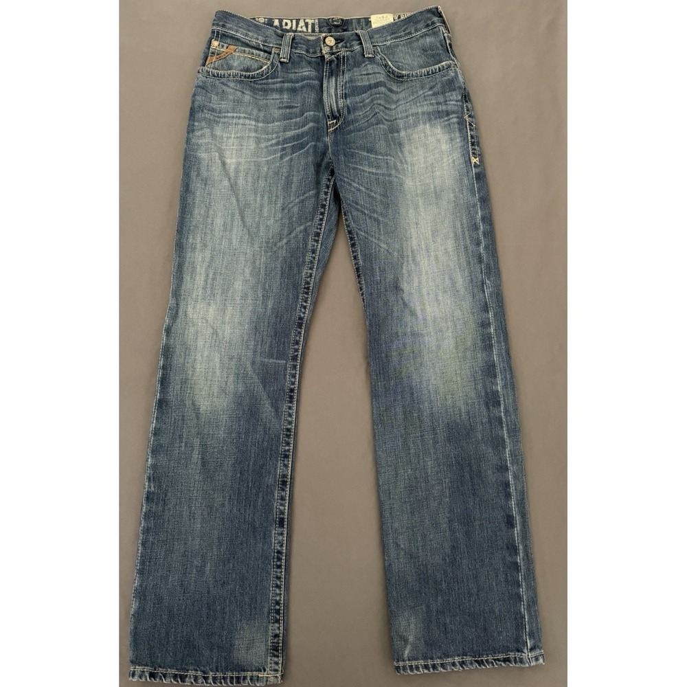 Men's Blue Straight-Leg Jeans
